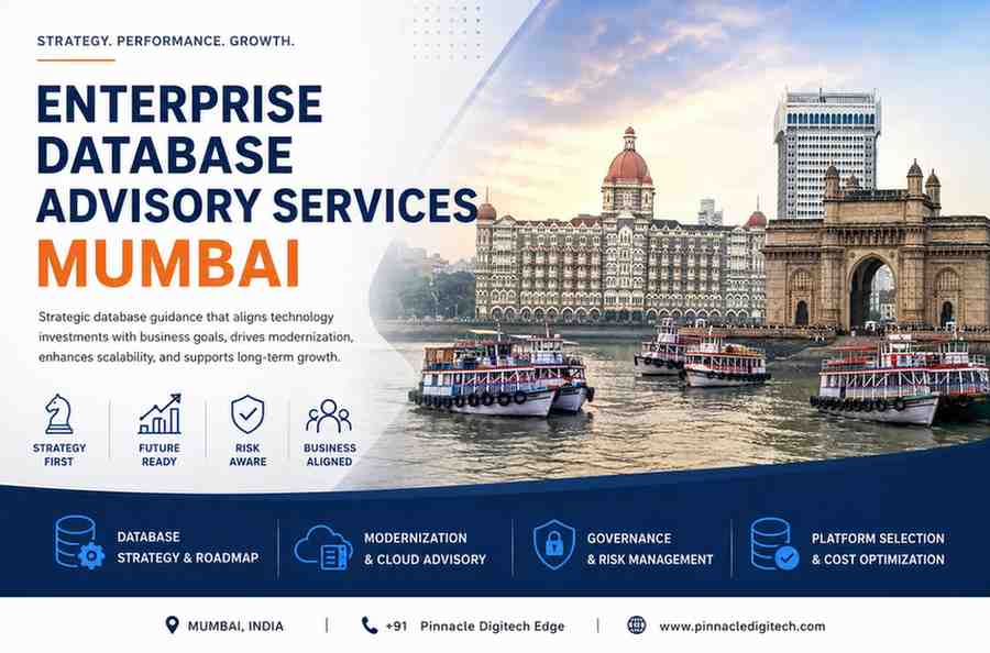 Enterprise Database Advisory Services Mumbai helping organizations improve database strategy, performance, scalability, and governance.